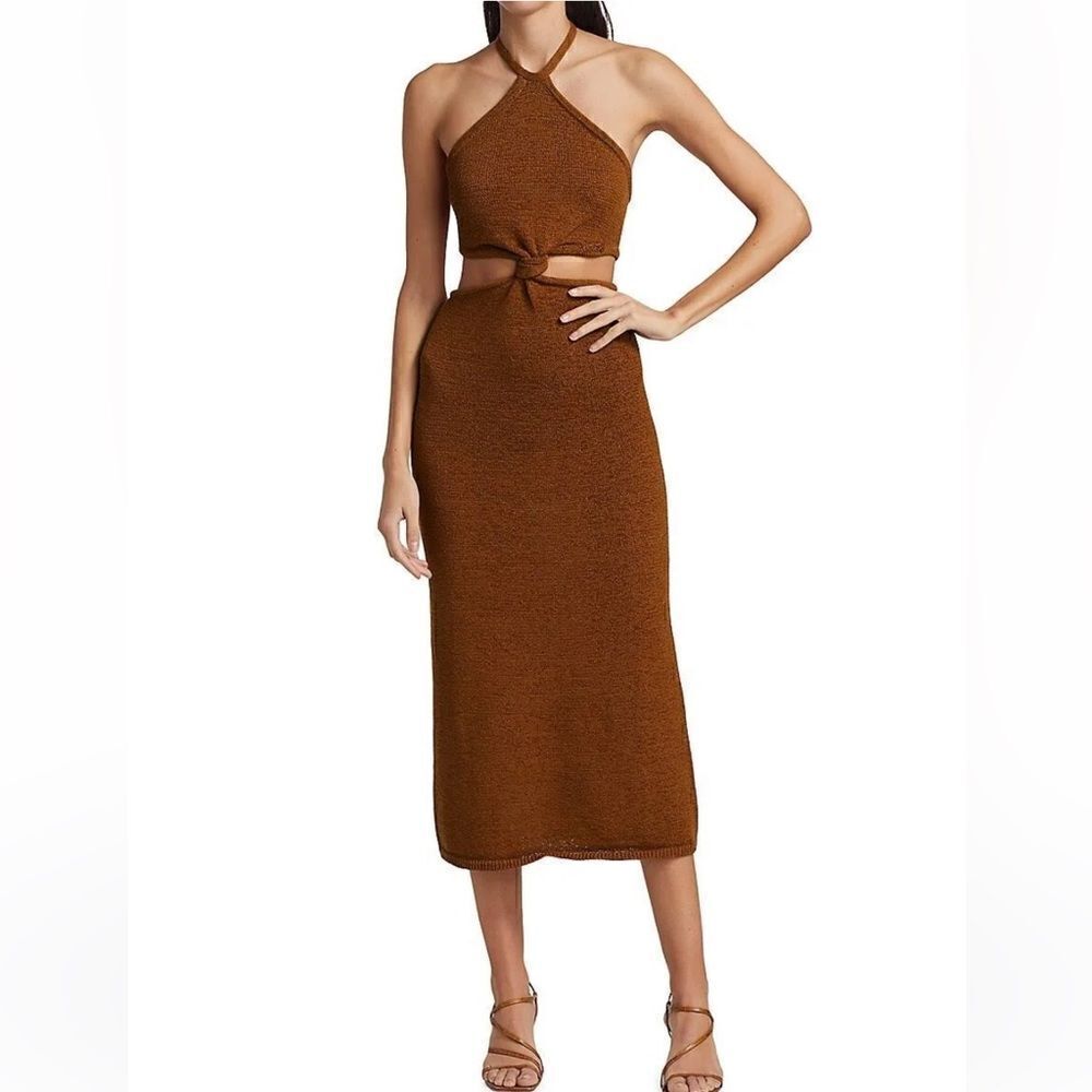 NWT Cult Gaia Cameron Knit Dress Amber XL